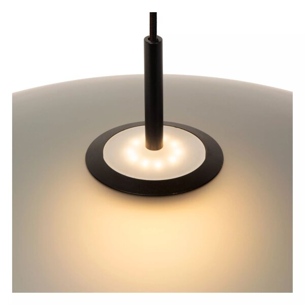 Runde LED Hängelampe Rauchglas Ø60 cm 2700 K Industrial