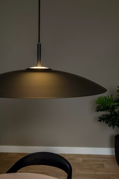 Runde LED Hängelampe Rauchglas Ø60 cm 2700 K Industrial