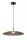 Runde LED Hängelampe Rauchglas Ø60 cm 2700 K Industrial