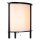 Stehlampe Holz Stoff Schwarz Beige Schalter E27 162 cm
