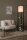 Stehlampe Holz Stoff Schwarz Beige Schalter E27 162 cm