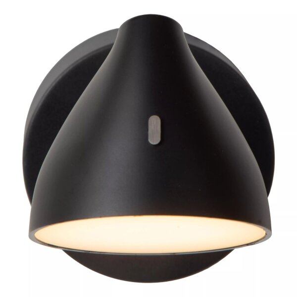 LED Wandstrahler Schwarz T:16,5 cm 2700 K beweglich