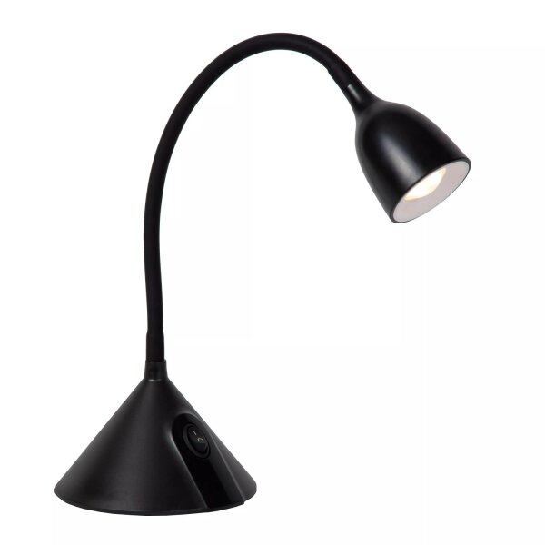 LED Schreibtischleuchte flexibel 50 cm 3000 K Schalter