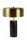 Tischleuchte Marmor Metall Schwarz Gold 36,5 cm 3-flmg