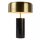 Tischleuchte Marmor Metall Schwarz Gold 36,5 cm 3-flmg