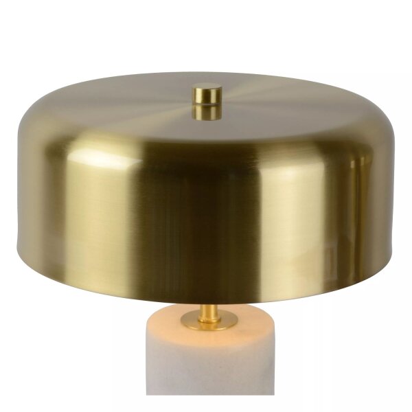 Tischleuchte Marmor Metall Marmor Gold 36,5 cm 3-flmg