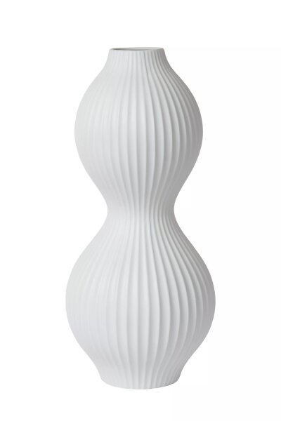 Porzellan Tischlampe Weiß E14 40,2 cm Modern dekorativ