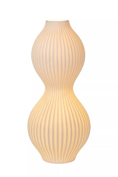 Porzellan Tischlampe Weiß E14 40,2 cm Modern dekorativ
