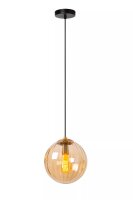 Hängelampe Glaskugel Bernstein E27 Ø25 cm...