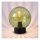 Runde Tischlampe Glaskugel Grün E27 29 cm blendarm