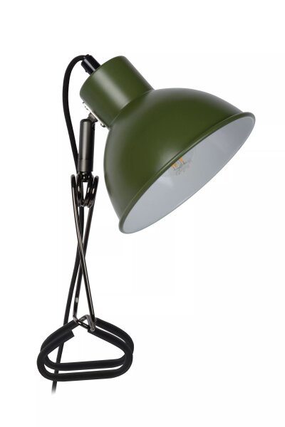 Klemmleuchte flexibel Grün Schreibtisch E27 L:32,5 cm