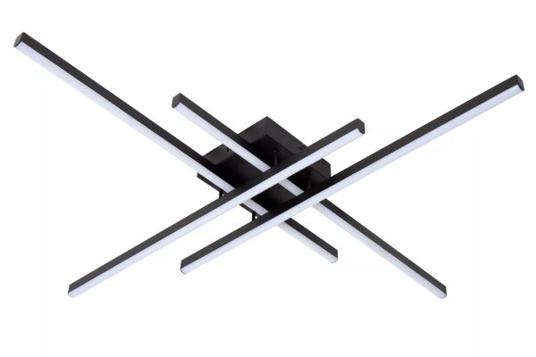 LED Deckenlampe Metall Schwarz B:80 cm 42 W 2700-4000 K