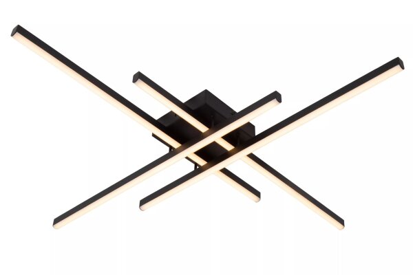 LED Deckenlampe Metall Schwarz B:80 cm 42 W 2700-4000 K