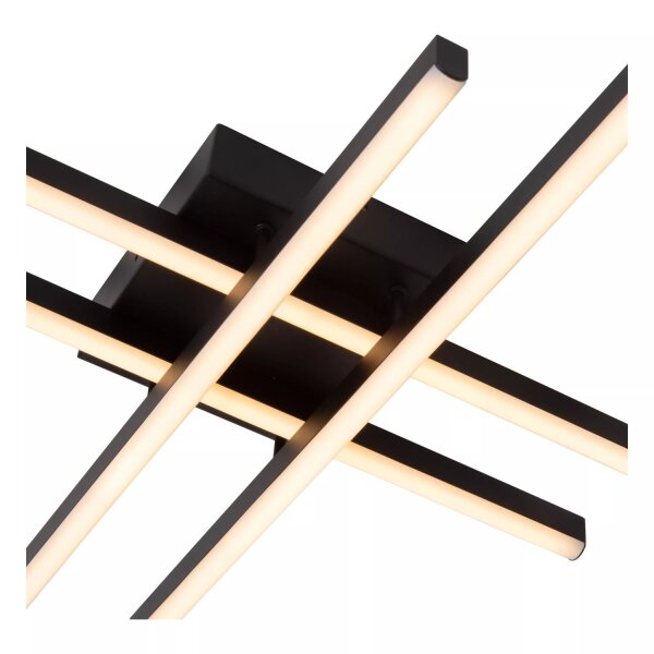 LED Deckenlampe Metall Schwarz B:80 cm 42 W 2700-4000 K