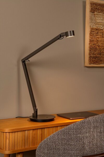 LED Schreibtischleuchte verstellbar Grau 90 cm 3000 K