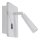 LED Wandspot Holz in Marmor USB H:15 cm 3000 K flexibel