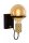 Wandlampe Metall Schwarz Gold H:21,8 cm E27 Vintage