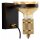 Wandlampe Metall Schwarz Gold H:21,8 cm E27 Vintage