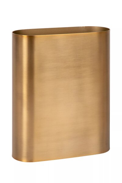 Wandleuchte Up Down Metall in Gold H:20 cm E14 2-flmg