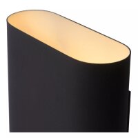 Wandleuchte Up Down Schwarz Gold H:20 cm E14 2-flammig