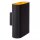 Wandleuchte Up Down Schwarz Gold B:16 cm E14 2-flammig