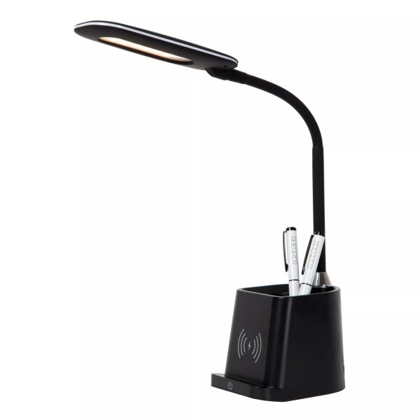 LED Tischlampe dimmbar induktives Laden 34 cm 3000 K