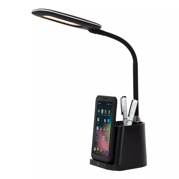 LED Tischlampe dimmbar induktives Laden 34 cm 3000 K