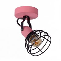 Deckenstrahler Kinder Rosa E27 schwenkbar B:10,5 cm