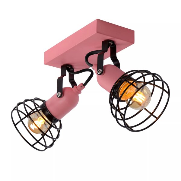 Deckenspot Kinder Rosa E27 schwenkbar 24,5 cm Mädchen