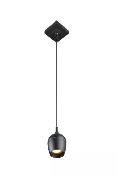 Hängelampe Metall Schwarz IP44 Ø10 cm GU10 akzentuiert