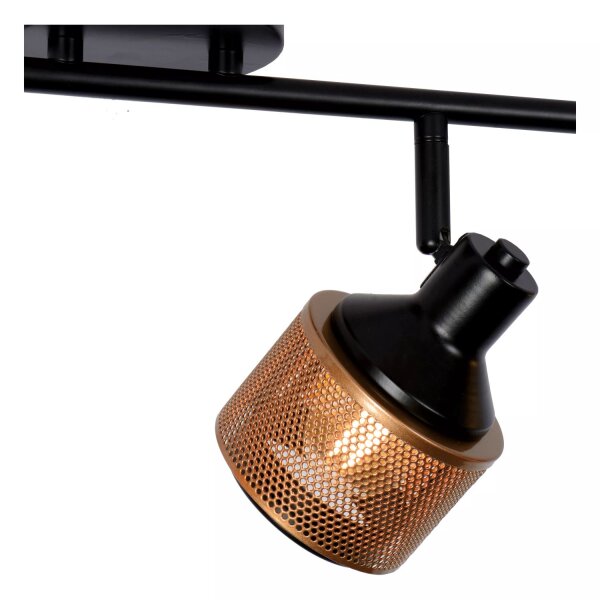 Deckenspot Bronze Schwarz 4-flmg 74 cm E14 beweglich