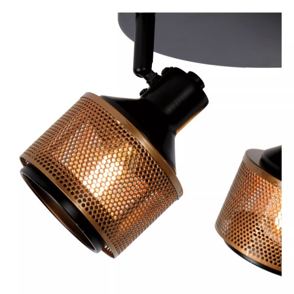 Deckenspot Bronze Schwarz 3-flmg B:35 cm E14 beweglich