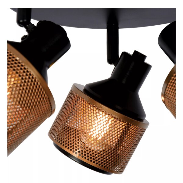 Deckenspot Bronze Schwarz 3-flmg B:35 cm E14 beweglich