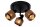 Deckenspot Bronze Schwarz 3-flmg B:35 cm E14 beweglich