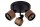 Deckenspot Bronze Schwarz 3-flmg B:35 cm E14 beweglich