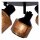 Deckenspot Bronze Schwarz 3-flmg B:35 cm E14 beweglich