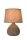 Tischlampe Keramik Stoff Braun E14 26 cm klein blendarm