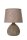 Tischlampe Keramik Stoff Braun E14 26 cm klein blendarm