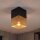 Deckenlampe Industrial Schwarz Gold E27 L:10 cm Metall