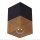 Deckenlampe Industrial Schwarz Gold E27 L:10 cm Metall