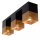Deckenlampe Metall Gold Schwarz L:54 cm E27 3-flammig