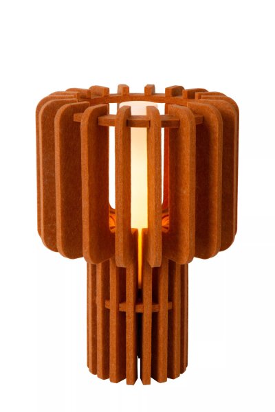 Tischlampe Filz Glas Terrakotta blendarm E27 35 cm