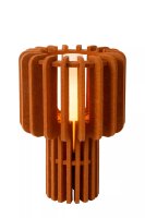 Tischlampe Filz Glas Terrakotta blendarm E27 35 cm