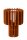 Tischlampe Filz Glas Terrakotta blendarm E27 35 cm