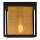 Deckenlampe Metall Gold Schwarz B:20 cm E27 Industrie