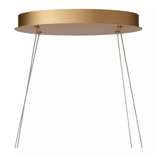 Geschwungene LED Hängelampe Gold L:160 cm 2700 K Modern