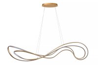 Geschwungene LED Hängelampe Gold L:160 cm 2700 K Modern