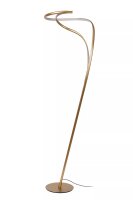 Geschwungene LED Stehleuchte Gold 180 cm 2700 K Modern