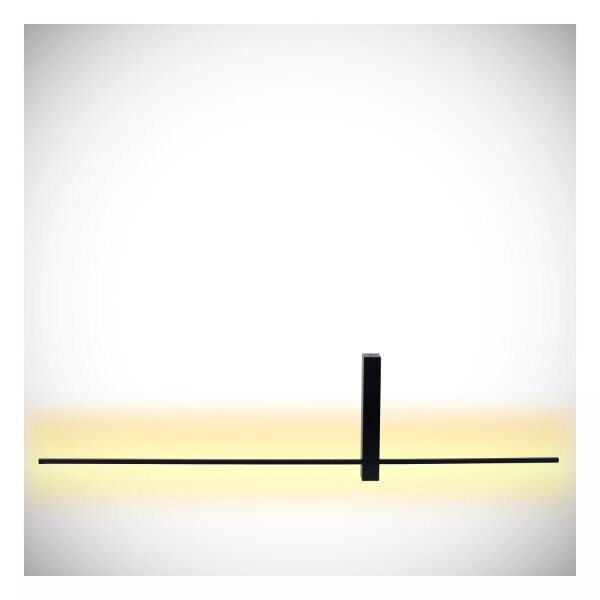 LED Wandleuchte Aluminium Schwarz 90 cm indirekt 2700 K