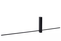 LED Wandleuchte Aluminium Schwarz 90 cm indirekt 2700 K